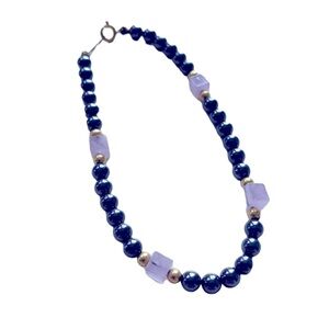 Vintage Hematite, gold and rose quartz beaded bracelets. EUC